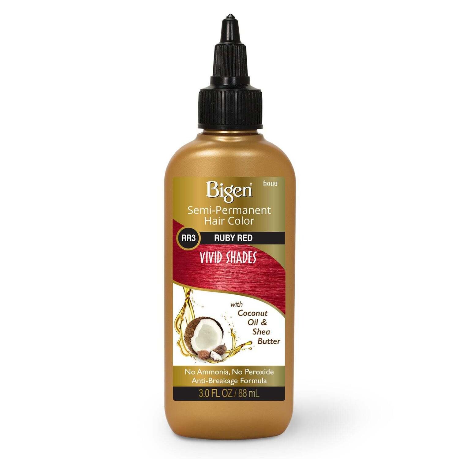 Bigen Semi-Permanent Hair Color RR3 Ruby Red 3 oz.