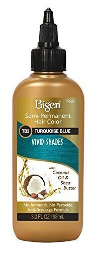 Bigen Semi-Permanent Hair Color TB3 Turquoise Blue 3 oz.