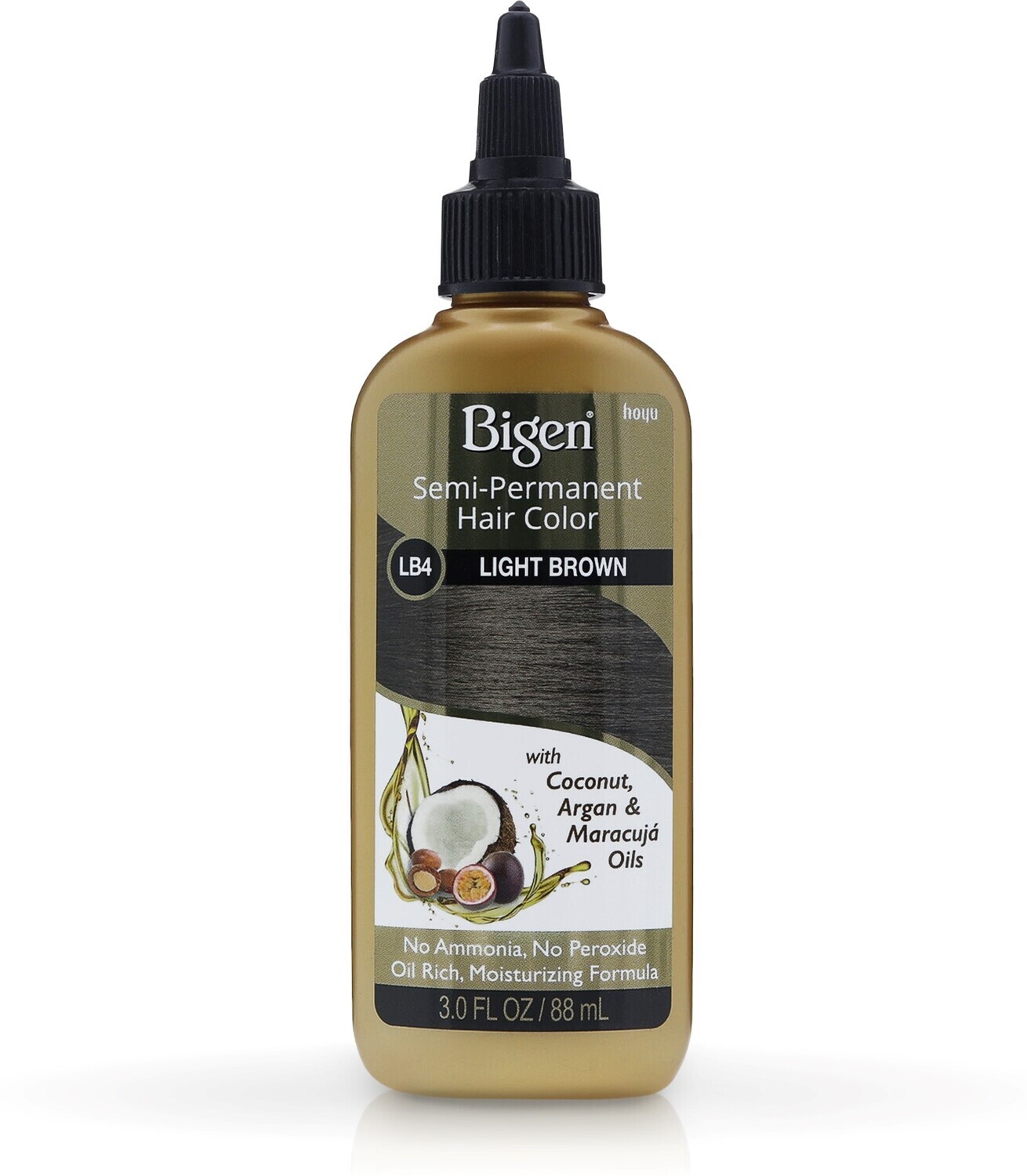 Bigen Semi-Permanent Hair Color LR4 Light Brown 3 oz.