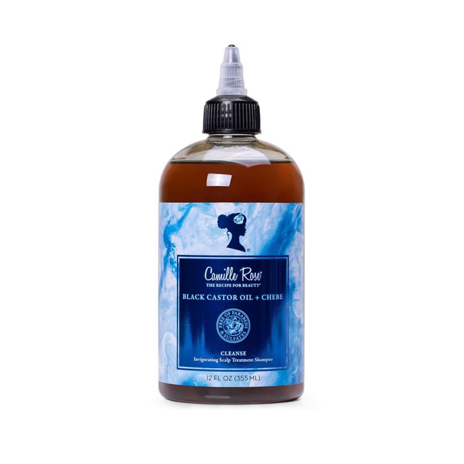 Camille Rose Black Castor Oil &amp; Chebe Scalp Shampoo 12 oz.