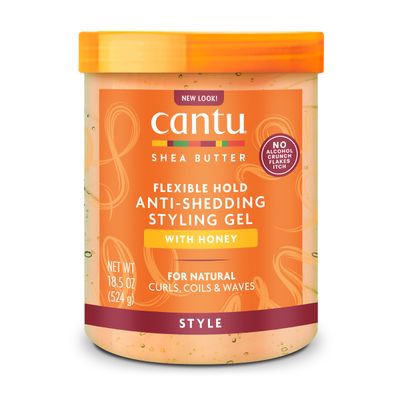 Cantu Shea Butter Flexible Hold Anti Shedding Styling Gel with Honey 18.5 oz.