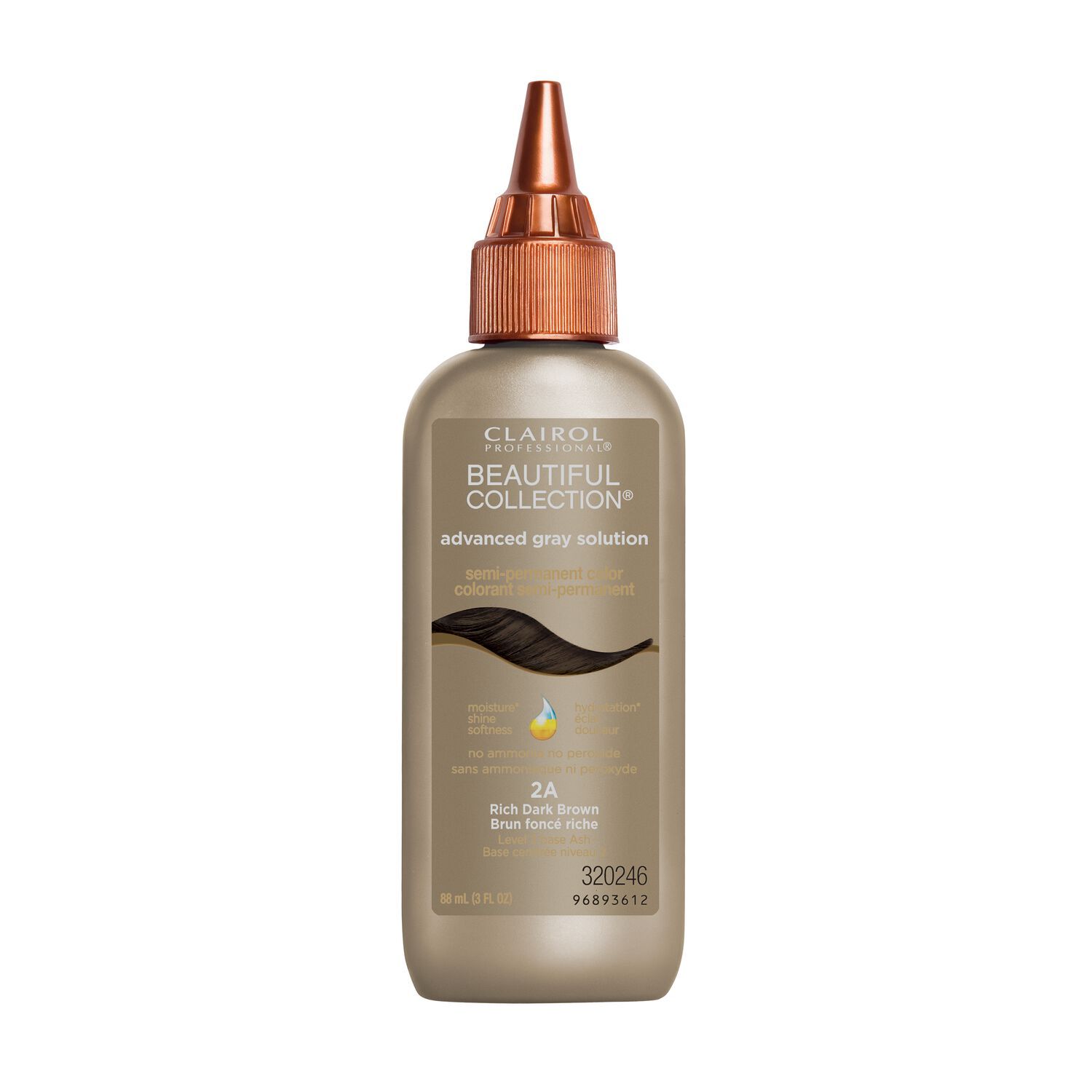 Clairol Beautiful Collection Rich Dark Brown #2A 3 oz.
