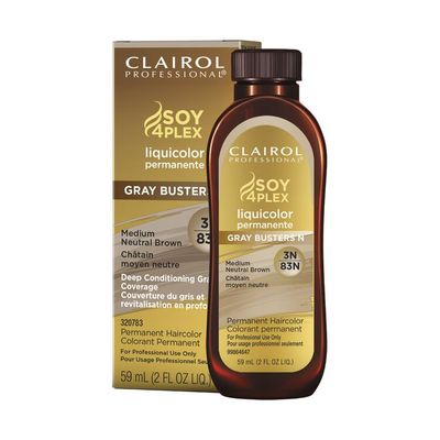 CLAIROL LIQ PERM [3N/83N] MEDIUM NETURAL BROWN (10753) 2 OZ.