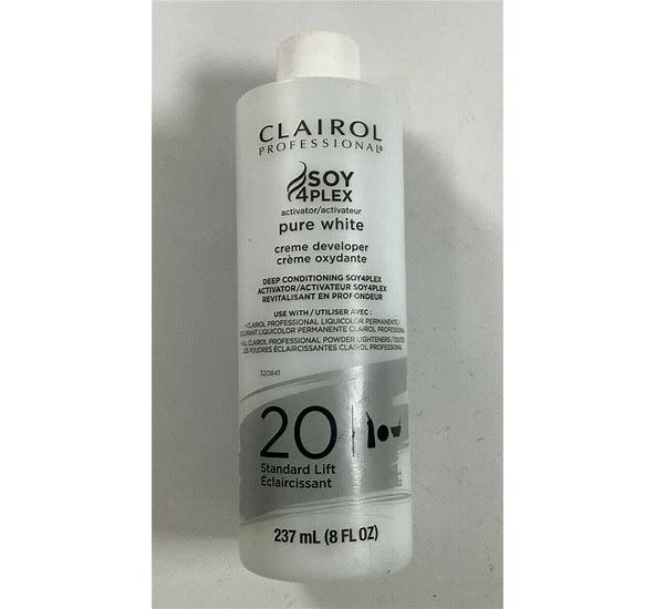 Clairol Professional Pure White Soy Plex Creme Developer 20 Volume 8 oz.