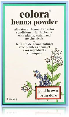 Colora Henna Powder Hair Color Gold Brown 2 oz