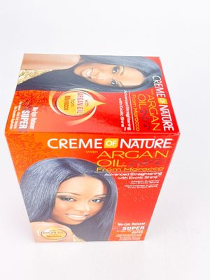 Cream of Nature Argan Oil No Lye Relaxer Super