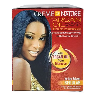 Cream of Nature Argan Oil No Lye Relaxer Regular
