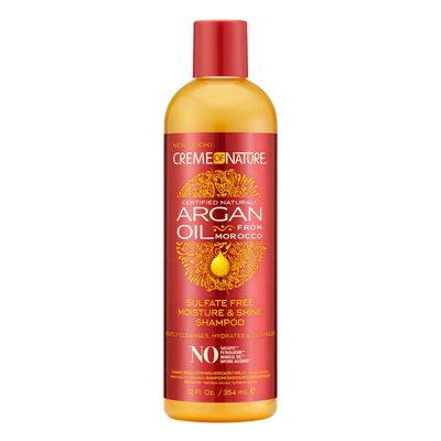 Cream of Nature Argan Oil Sulfate Free Moisture &amp; Shine Shampoo 12 oz.