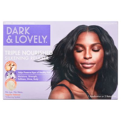Dark &amp; Lovely Triple Nourished Shine Enhancing Silkening Hair Relaxer Regular Strength