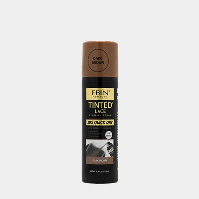 Ebin Tinted Lace Aerosol Spray 10X Dark Brown 3.38 oz.