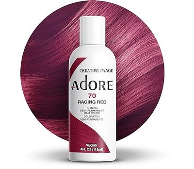 Adore Semi Perm Hair Color - Raging Red 4 oz