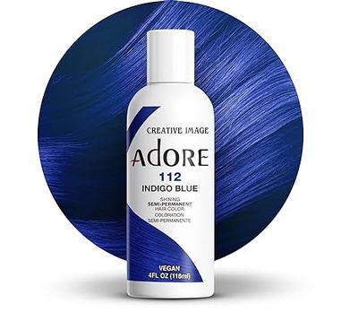 Adore Semi Perm Hair Color - Indigo Blue 4 oz