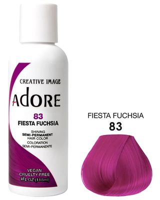 Adore Semi Perm Hair Color - Fiesta Fuchsia 4 oz