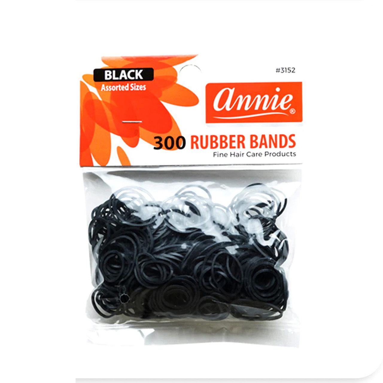 Annie Rubber Bands  Black 300 count
