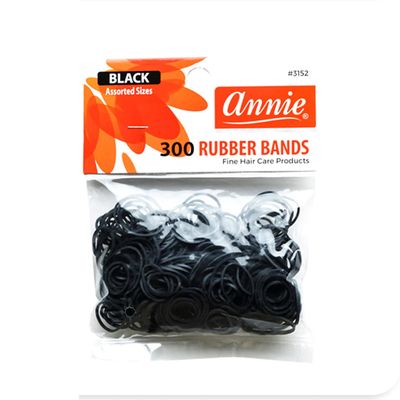Annie Rubber Bands  Black 300 count