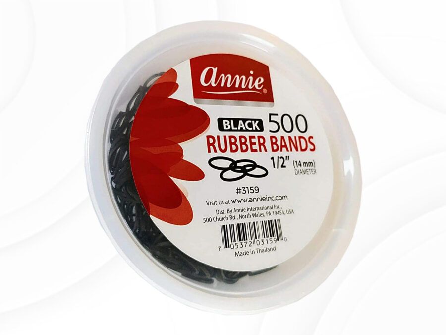 Annie Rubber Bands  Black 500 count