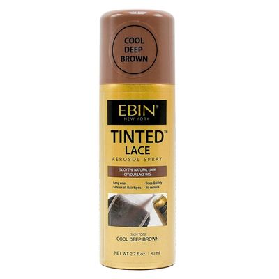 Ebin Tinted Lace Spray Cool Deep Brown 2.7 oz.