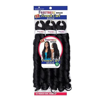 Freetress 3X French Curl Braid 22 Inches #1B