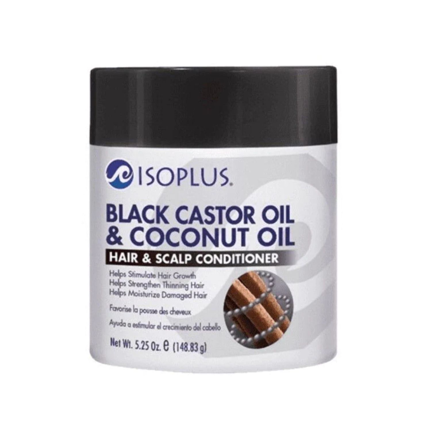 Isoplus Black Castor &amp; Coconut Hair and Scalp 5.25 oz.