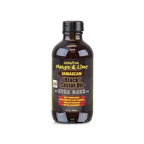Jamaican Mango &amp; Lime Black Castor Oil Extra Dark 4 oz.
