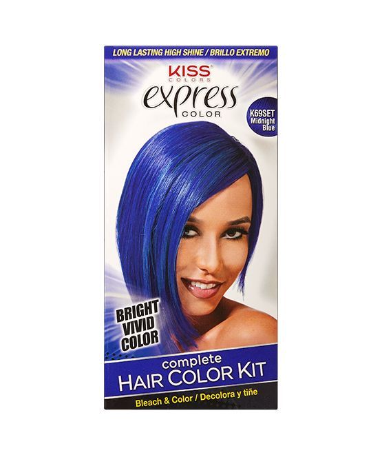Kiss Color Express Complete Hair Kit Midnight Blue