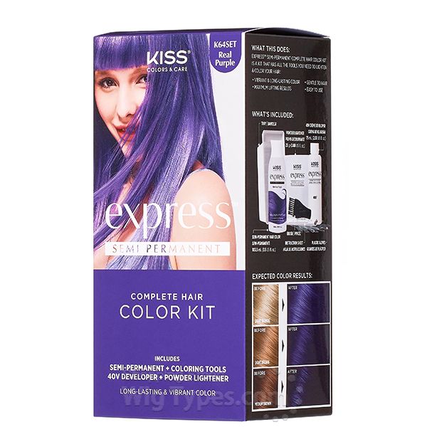Kiss Color Express Complete Hair Kit Real Purple