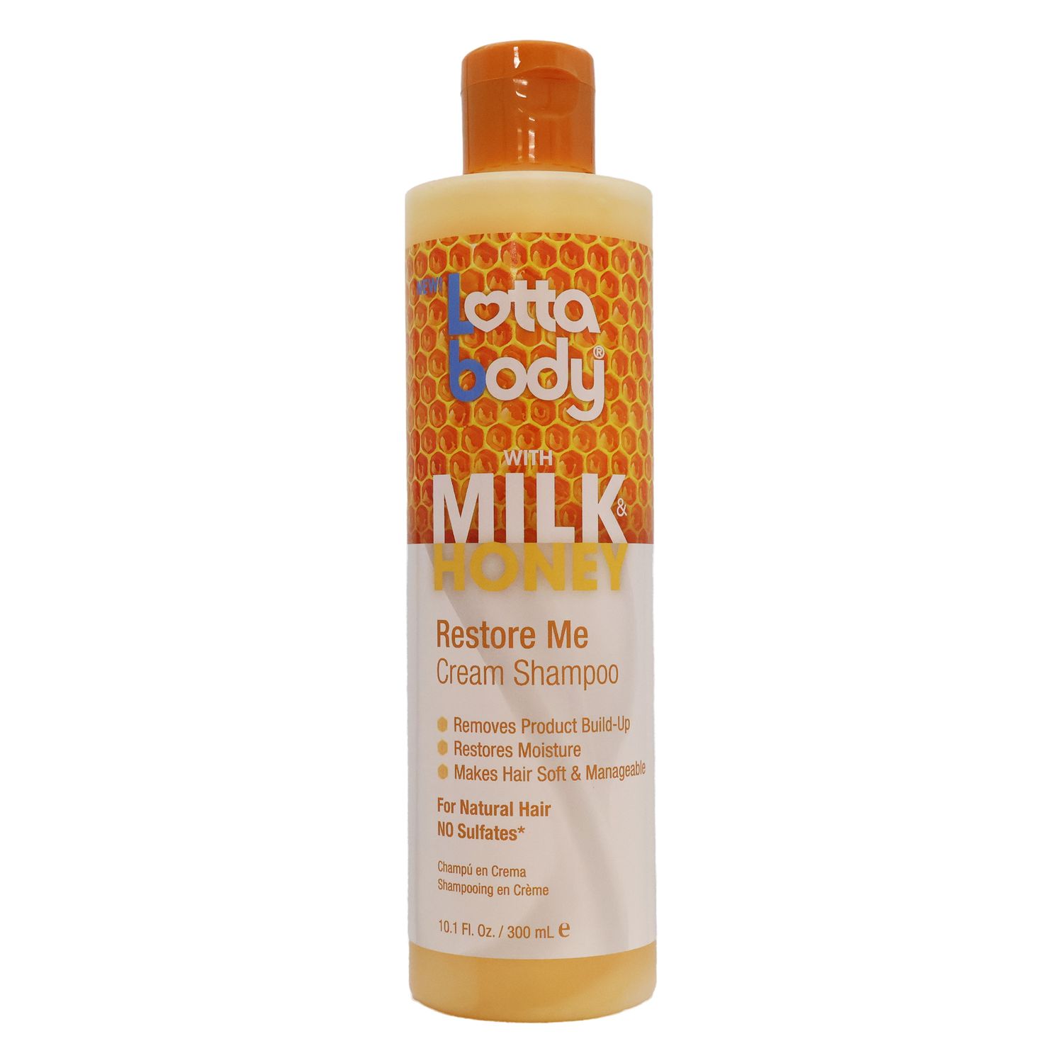 Lotta Body Milk &amp; Honey Restore Me Cream Shampoo 10.1 oz.