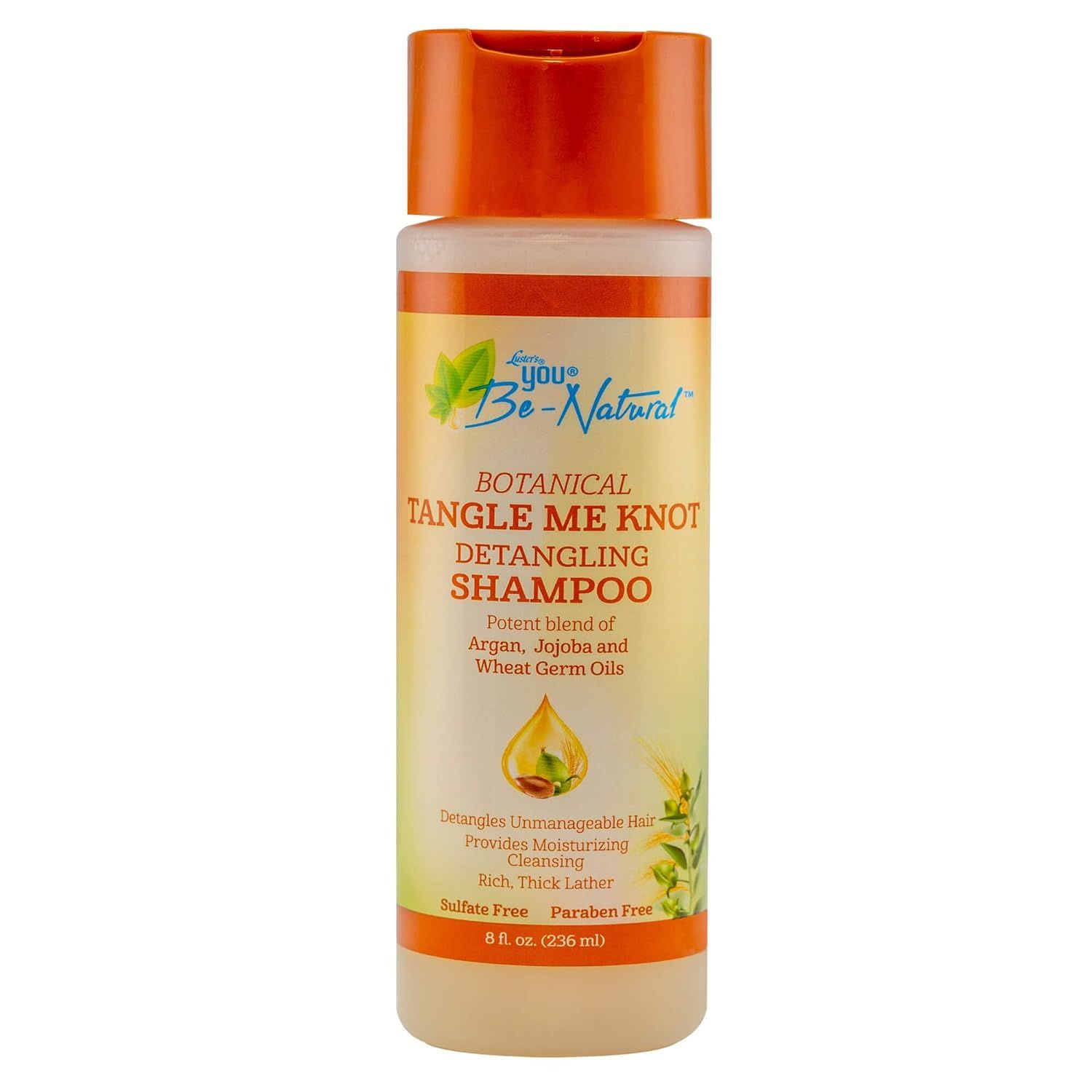 Lusters Be-Natural Tangle Me Knot Detangling Shampoo 8 oz.