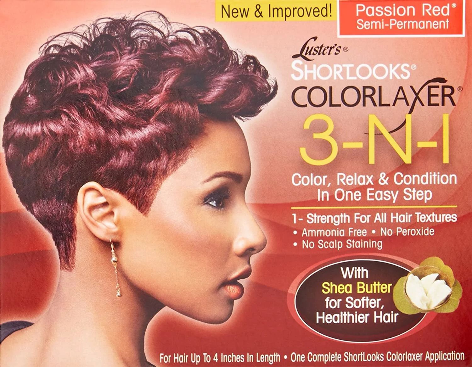 Lusters Shortlooks Color Relaxer 3-n-1 Passion Red 4.6 oz