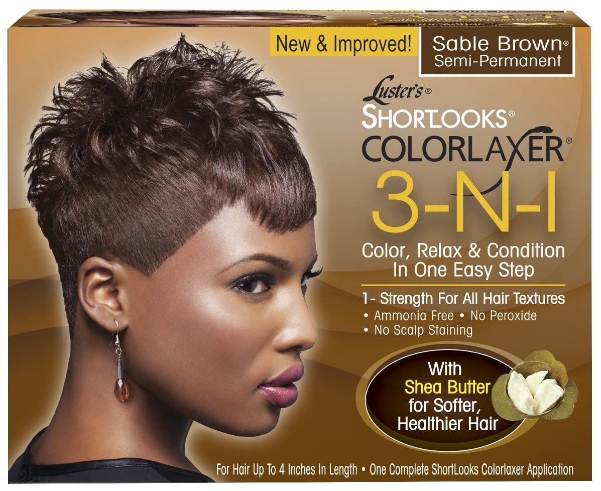Lusters Shortlooks Color Relaxer 3-n-1 Sable Brown 4.6 oz