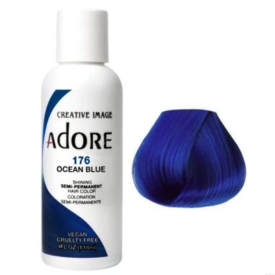 Adore Semi Perm Hair Color - Ocean Blue 4 oz