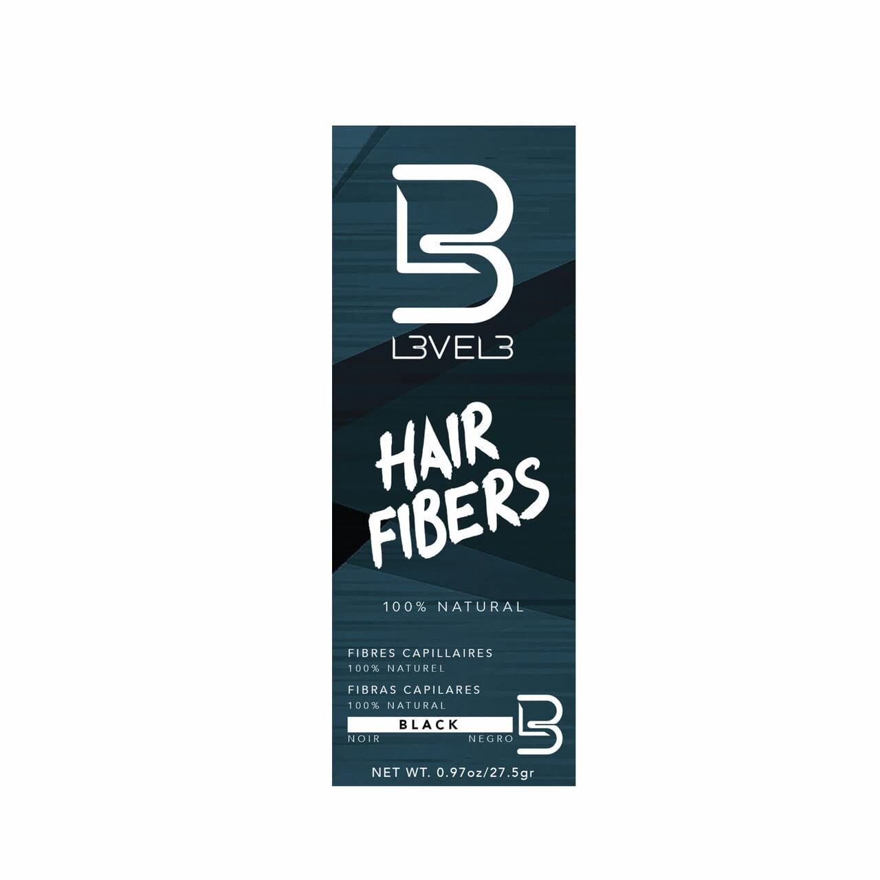 Level 3 Temporary Hair Fiber-Black 0.09 oz