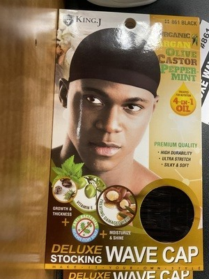 King J. Wave Cap Organic Olive Castor Peppermint