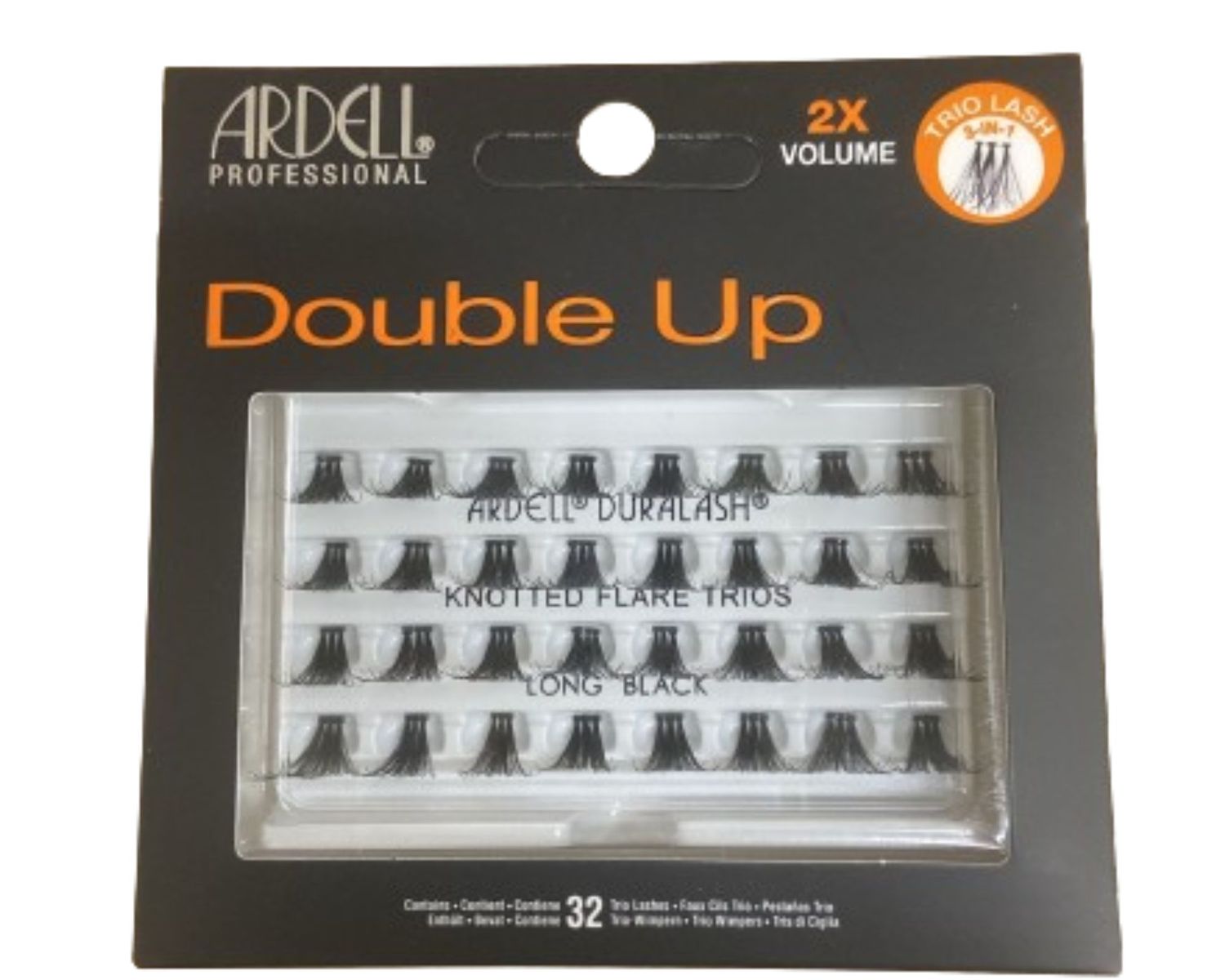 Ardell Duralash Double Up Knotted Flare Trio - Long Black
