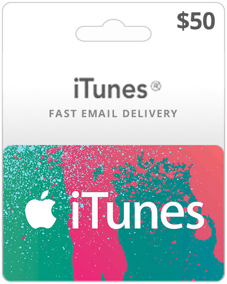 APPLE ITUNES CARD USD $50.00