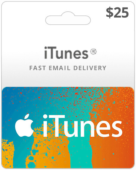 APPLE ITUNES CARD USD $25.00