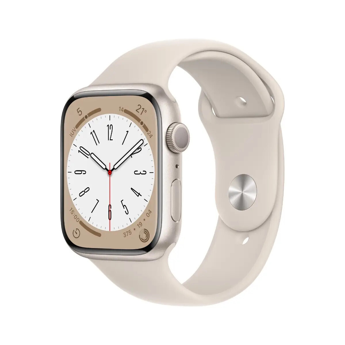 Apple Watch Series 8 45MM  StarLight Aluminum Case with Starlight Sport Band