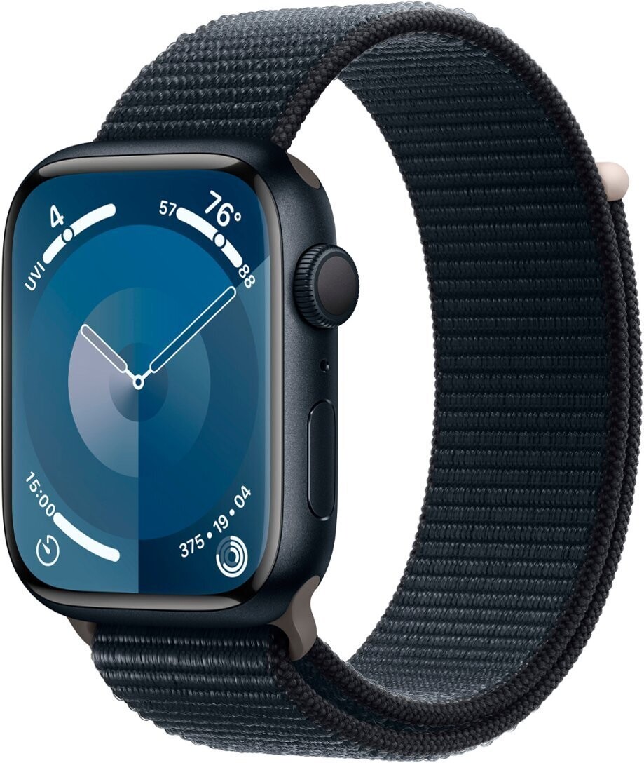 Apple Watch Series 9 GPS 45mm Midnight Aluminum Case with Midnight Sport Loop