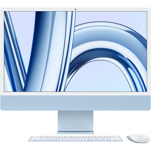 Apple 24&quot; iMac with M3 Chip (LATE 2023, BLUE) Apple M3 8-Core CPU 8 GB Unified RAM | 256GB SSD 24&quot;&quot; 4480 x 2520 Retina Display 8-Core GPU | 16-Core Neural Engine