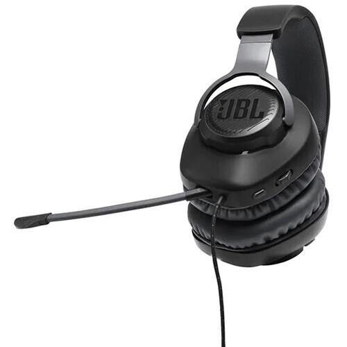 JBL Quantum 100 Wired Over-Ear Gaming Headset (Black)