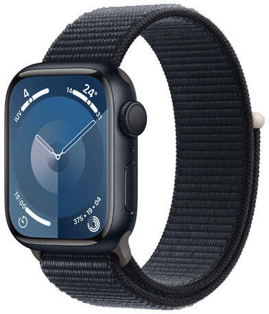 Apple Watch Series 9 GPS 41mm Midnight Aluminium Case with Midnight Sport Loop