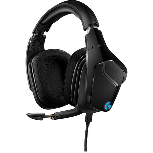 Logitech G635 DTS, X 7.1 Surround Sound LIGHTSYNC RGB PC Gaming Headset,Black