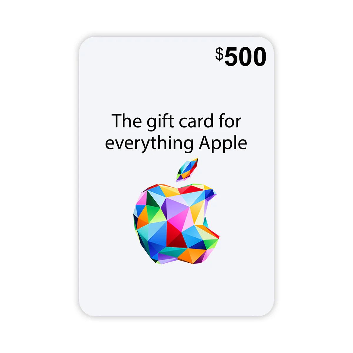 APPLE ITUNES CARD USD $500.00