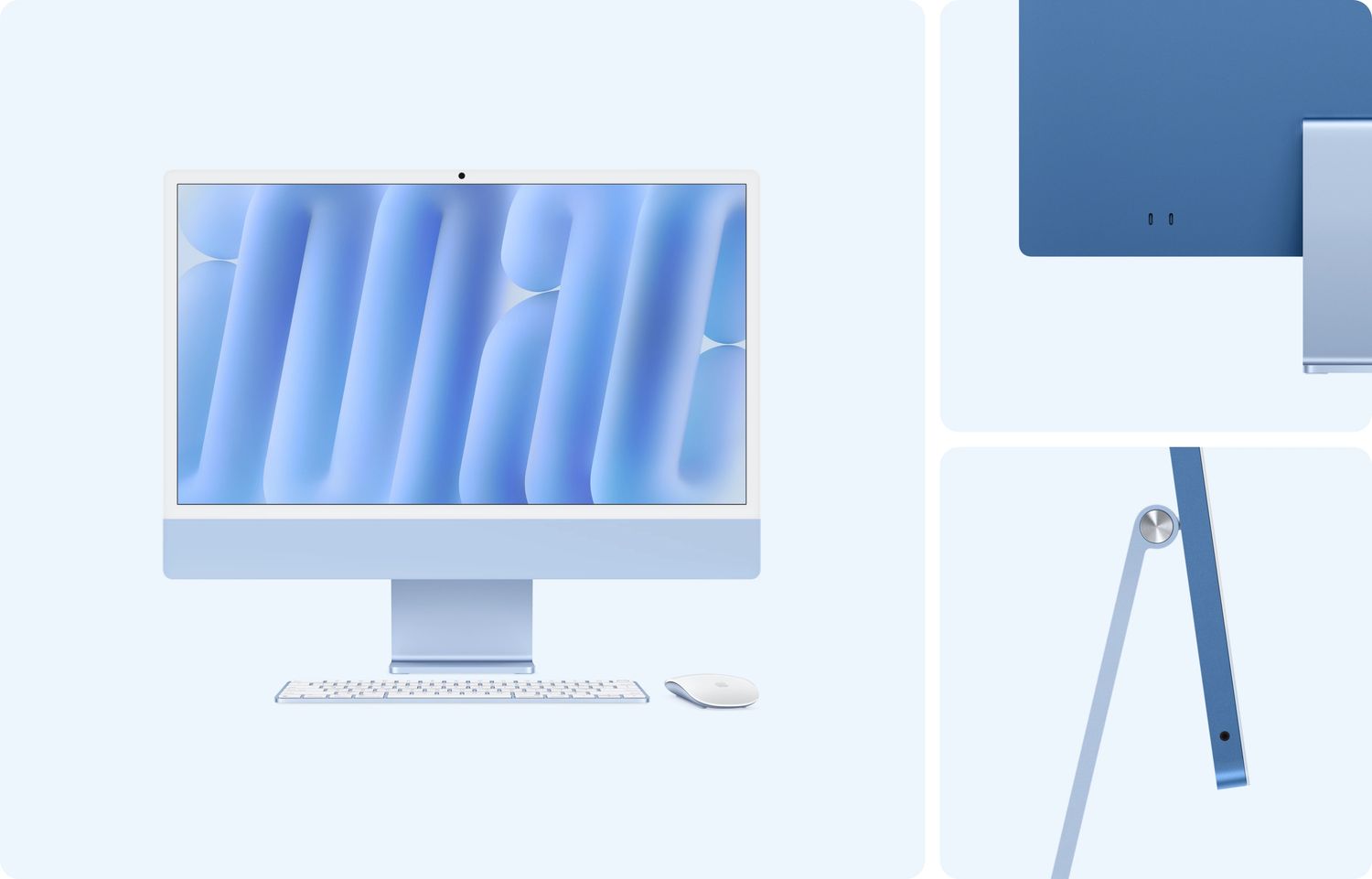 Apple iMac 24” M4 Chip 8-core CPU 8-core GPU 16GB 256GB SSD Blue