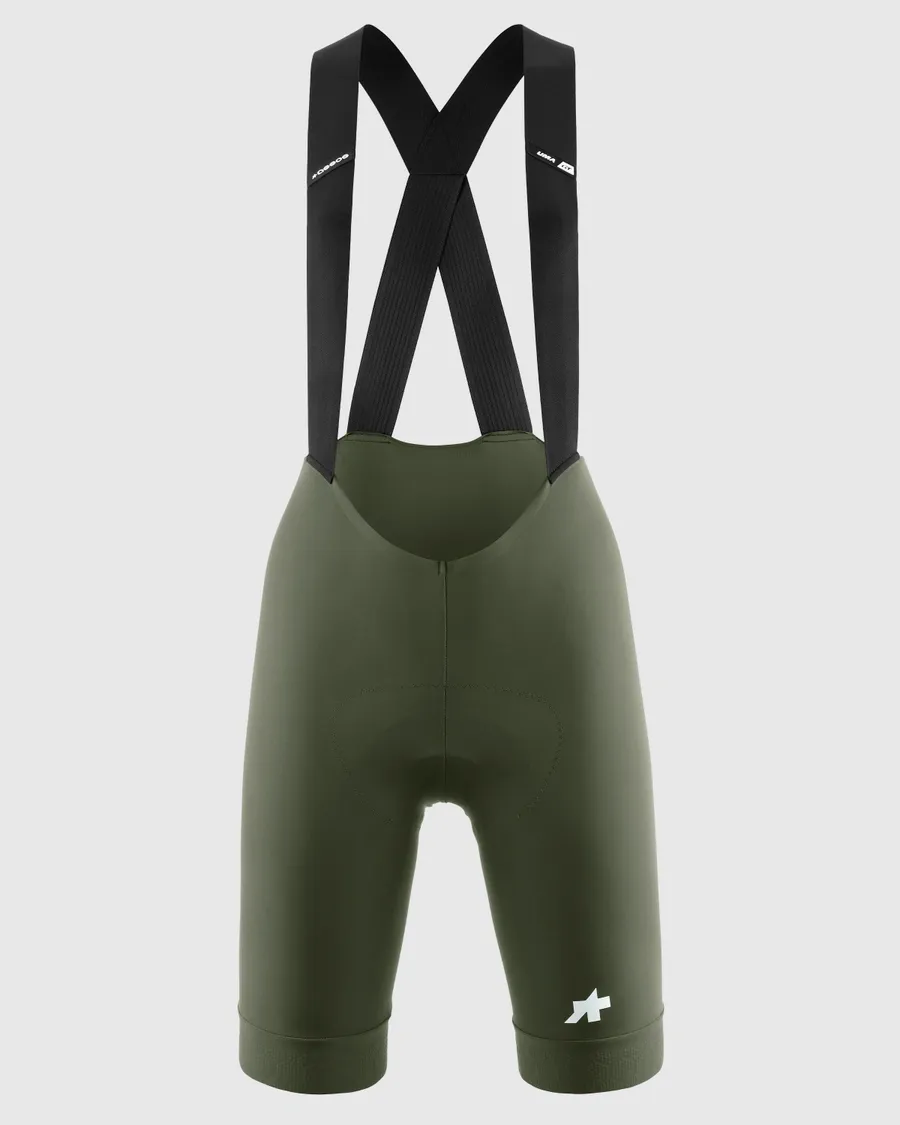 Assos Uma GT Bib Shorts S11, Color: Moss Green, Size: S