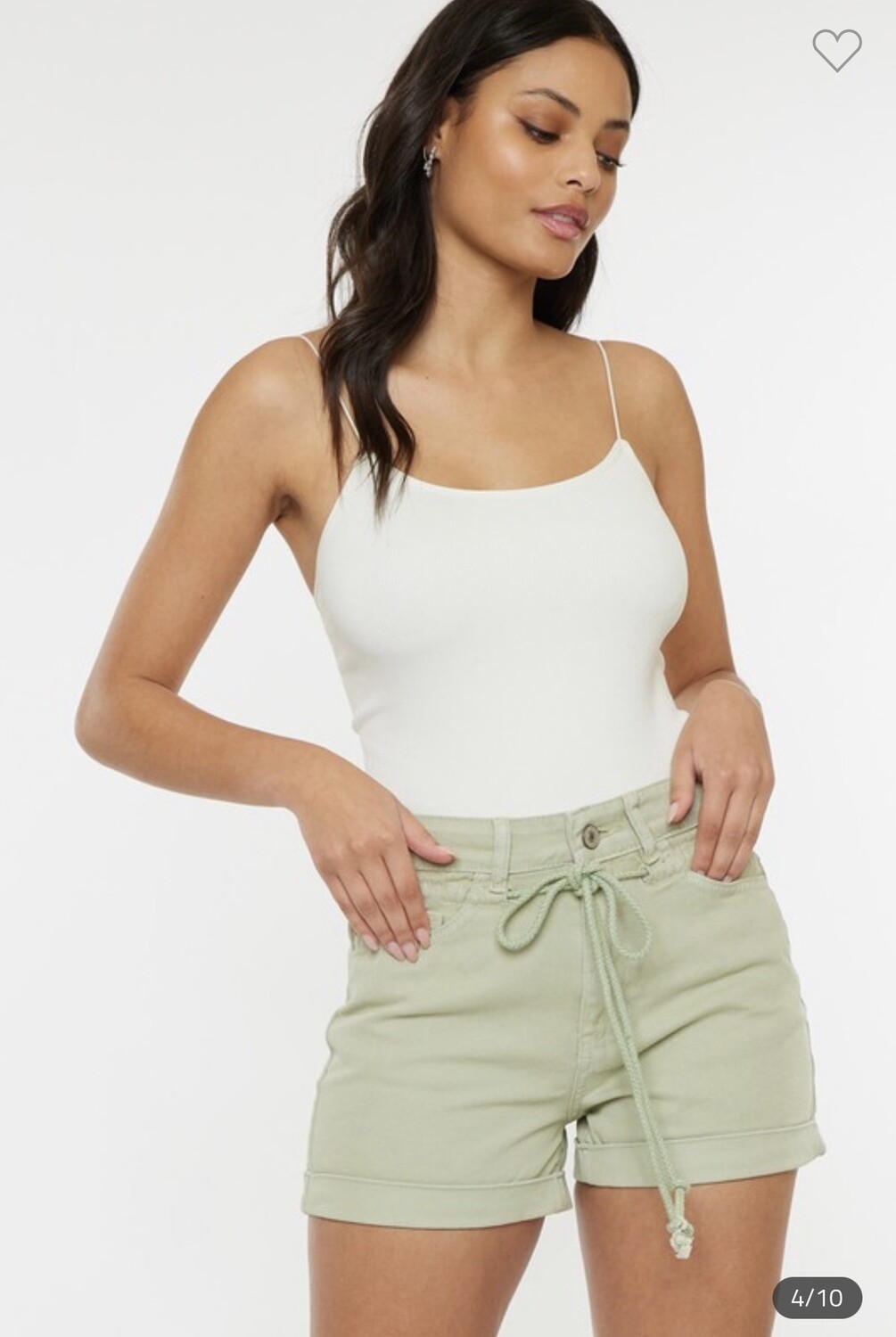 Kan Can High Rise Belt Detail (Color Sage)