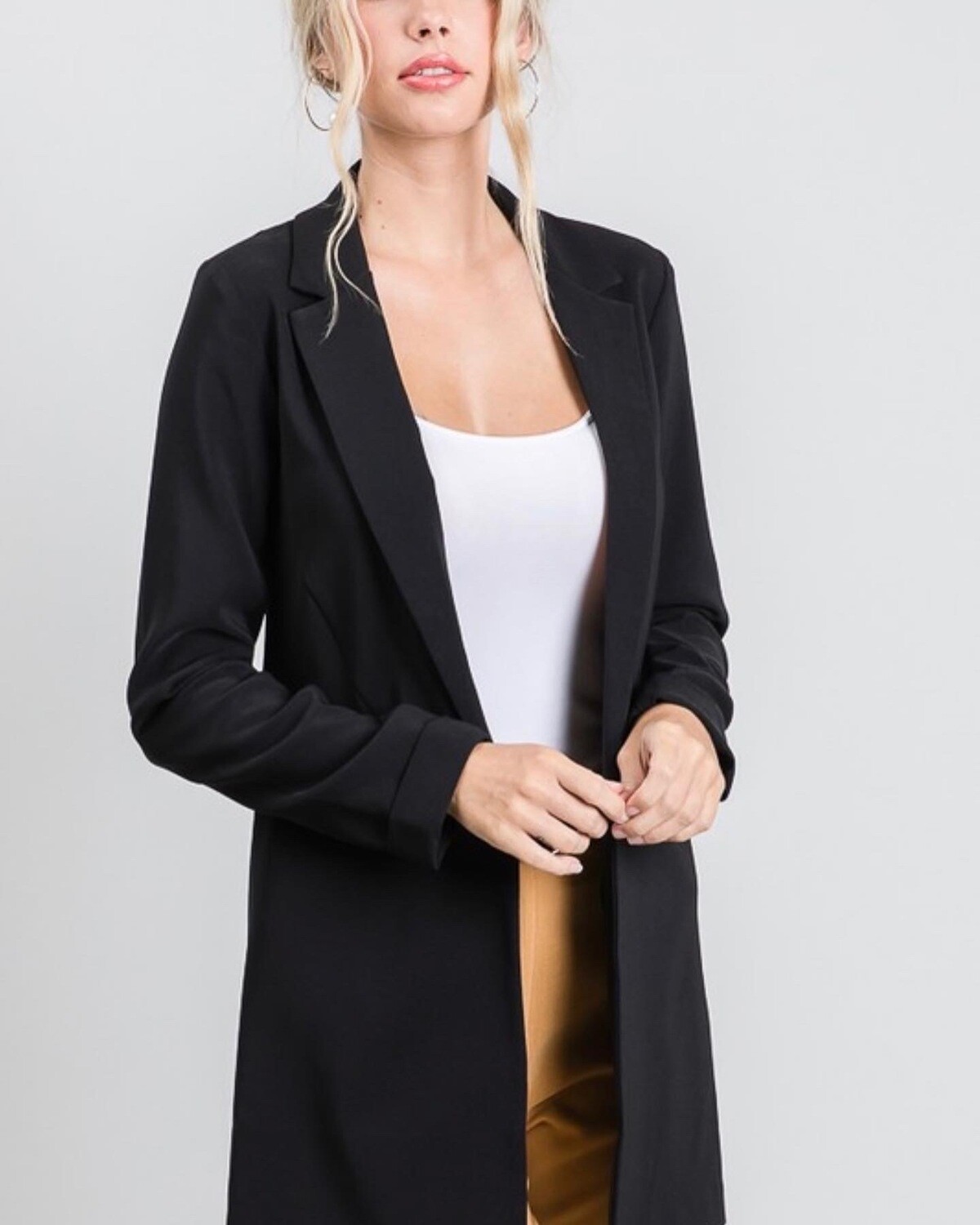 Have Princess Buttonless Blazer Multiple Colors, Color: Sage, Size: S