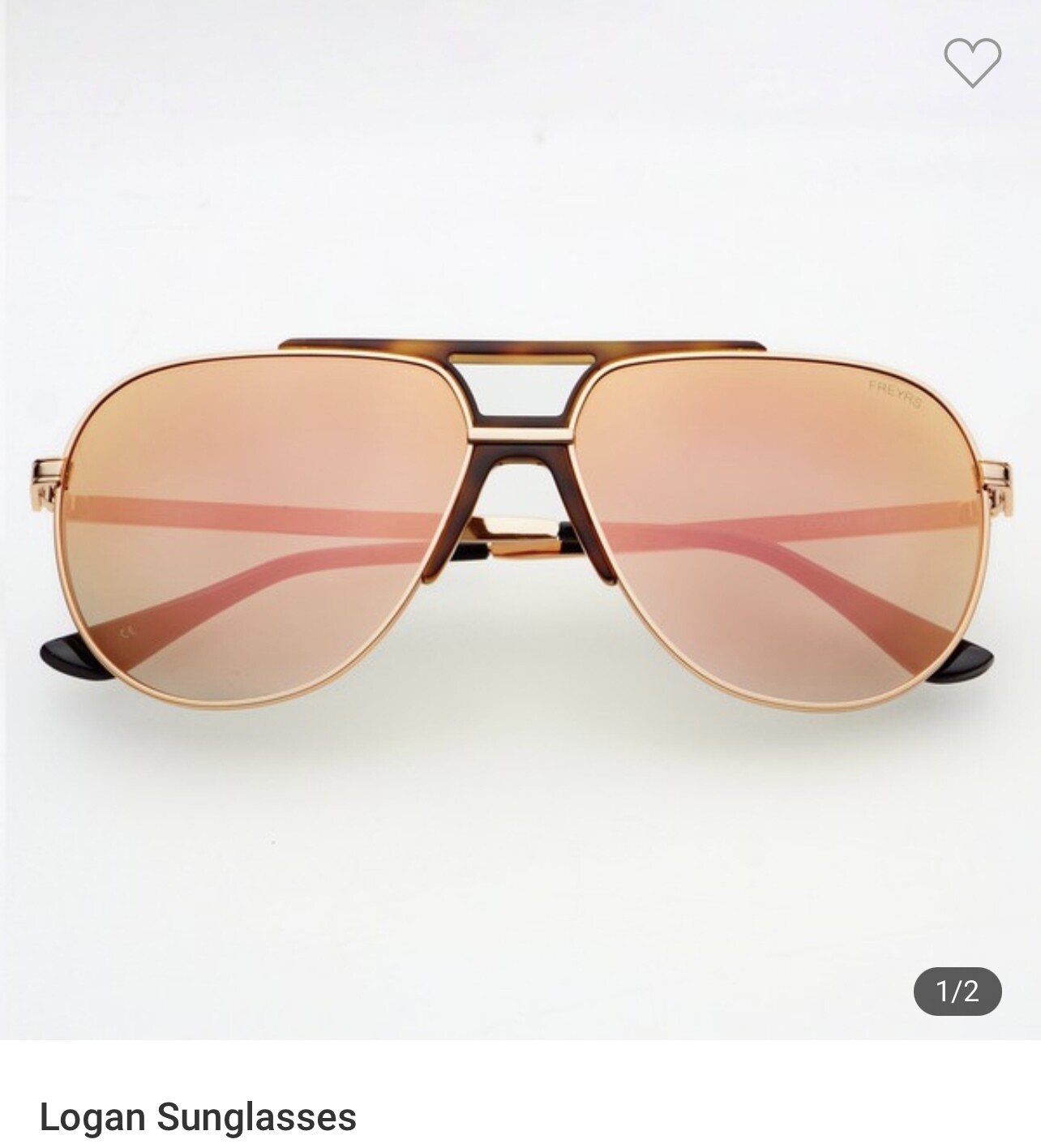 Sunglasses Logan by Freyrs, Color: Gold/Pink