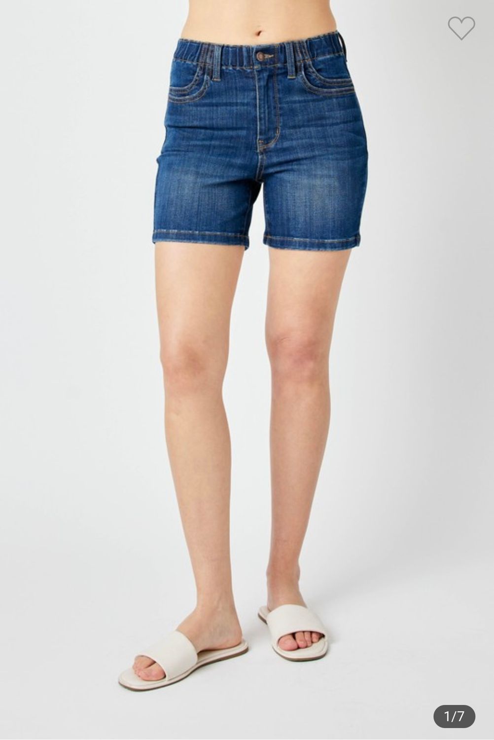 Judy Blue Elastic Waist, Color: Dark, Size: S