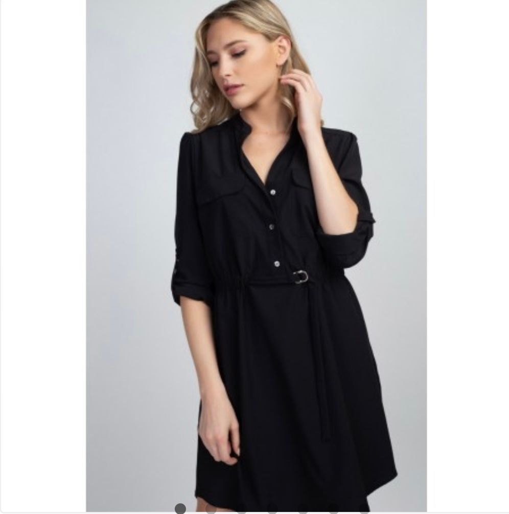 Olivia Graye Shirt Dress, Color: Olive, Size: XS